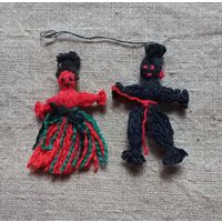 Ёлочные винтажные игрушки нитка