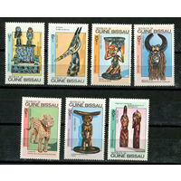 Гвинея-Бисау - 1984 - Африканское искусство - [Mi. 786-792] - полная серия - 7 марок. MNH.  (Лот 48HW)-TG3P31