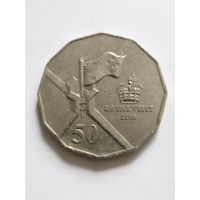 Австралия 50 центов "Королевский визит" 2000
