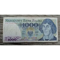 Werty71 Польша 1000 злотых 1982 банкнота Коперник