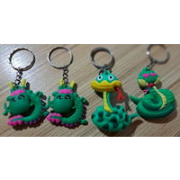 Брелки Дракончик и Змея, новые-4шт