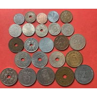 Дания 24 разные монеты
