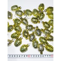 Ёлочные игрушки СССР шишки орешки лот стекло