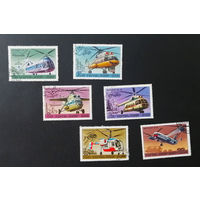 СССР 1980 г. Вертолеты СССР. Авиация, полная серия из 6 марок #0038-Т1P9