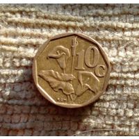 Werty71 ЮАР 10 центов 1993