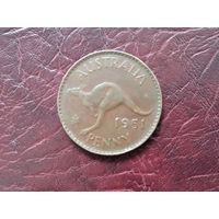 1 пенни Австралия 1951 г.