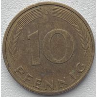 Германия 10 пфеннигов 1994 г. D