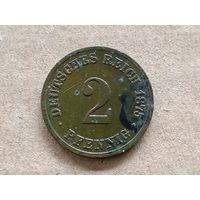 Германская империя. 2 пфеннига 1875"C" (U-)
