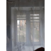 Новый готовый тюль. Высота 2, 25 метра, ширина 2 метра.