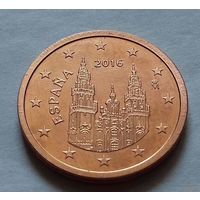2 евроцента, Испания 2016 г., AU