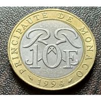 Монако 10 франков, 1994   ( 1-10-2 )