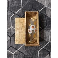 Ваза Пионы (высота 28 см), Богемия 1960-70х г.г.