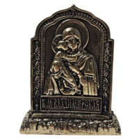 Икона Владимирской Божией Матери Бронза