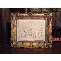 - Барельеф НОЧНОЙ ДОЗОР Рембрандт 52х45х4 см из серии реплики мировых шедевров