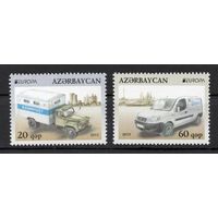 Азербайджан 2013. EUROPA Почта, авто  2марки (458)