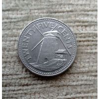 Werty71 Барбадос 25 центов 1987 Сахарная мельница Моргана Льюиса