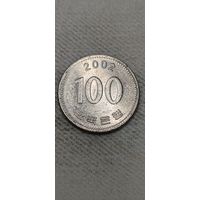 Южная Корея 100 вон 2002