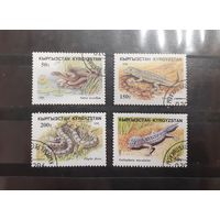 Кыргызстан. 1996 год. Фауна. Рептилии. Змеи, ящерицы (127)
