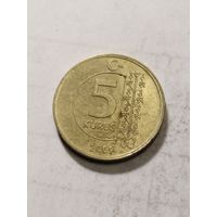 Турция 5 куруш 2009