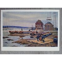 1958. соцреализм. Демидов. Весна на  Оке