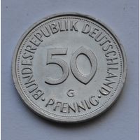 50 пфеннигов 1990 г. G, ФРГ, Германия.