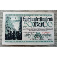 Werty71 Германия 500000 марок 1923 банкнота Гроссгельд Лейпциг Международная выставка