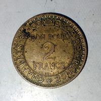 2 франка 1921 года Франция. Третья Республика.