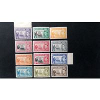 ВЕЛИКОБРИТАНИЯ\212вк\ Остров Святой Елены 1938 г. Король Георг VI Парусный корабль MNLH\MH