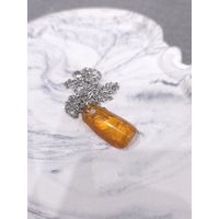 Кулон из натурального янтаря с цепочкой (3)