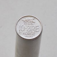 Норвегия 10 эре 1966