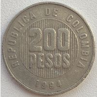 Колумбия 200 песо 1994 г.