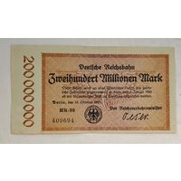 1924 год Германия 200 000 000 марок