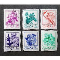 Марки Польша 1974 год Цветы
