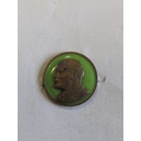 Знак. Значок. "Ленин В.И." "На зеленом". Ильич. Ульянов. СССР 1950-х.