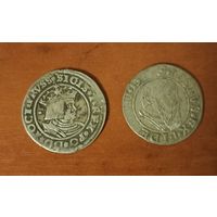 Грош Пруссия 1548 год и грош Польша, Торунь, 1528 год