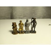 Фигурка металлическая статуэтка Киндер Kinder швейцарцы замки великие индейские вожди