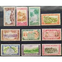 Британские колонии. О-ва Кука 1949г. SG150-9 полная серия MNH