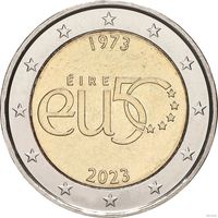 2 евро 2019 Ирландия 50 лет в ЕС  UNC из ролла