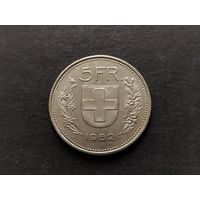 Швейцария 5 франков 1982
