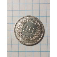 20 раппенов Швейцария 1985 год