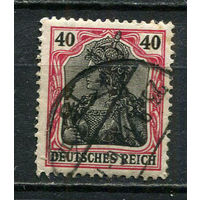 Рейх - 1905/1913 - Аллегория Германия 40Pf - [Mi.90] - 1 марка. Гашеная.  (Лот 20JL)-TG2P35