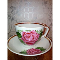 Чайная пара РОЗОВАЯ РОЗА" РИГА