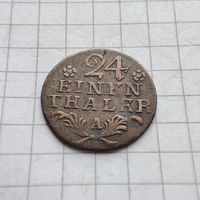 1/24 таллера 1782 г.Пруссия серебро.