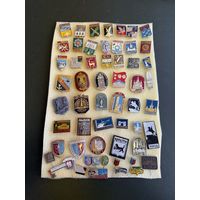 Значки с рубля смотрите много лотов