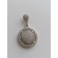 Кулон серебро 925 пробы, круглый