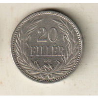 Венгрия 20 филлер 1893