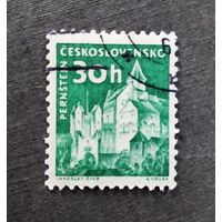 Марка Чехословакия 1960 год Замок
