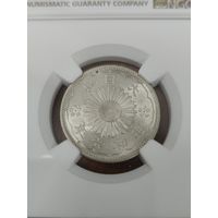 Япония. 50 Сен 1931 S6. Император Хирохито Сева. NGC MS62