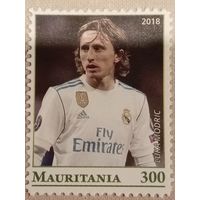 Мавритания 2018. Футбол. Luka Modric. Марка из серии