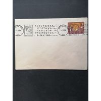 Польша 1963 Конверт с маркой из серии "Чемпионат мира по фехтованию в Данциге (Гданьске)" (спецгашение Европейская выставка спортивных почтовых марок во Вроцлаве) Mi.1405А